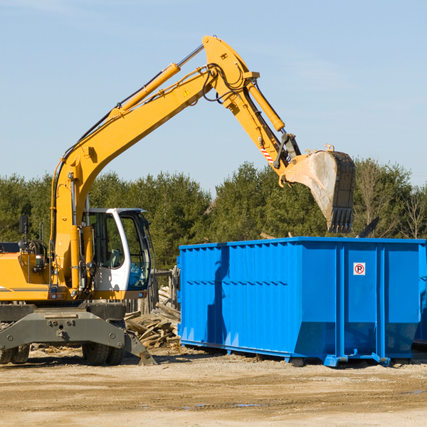 can i request a rental extension for a residential dumpster in Grant County